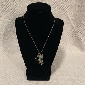 Howlite Peacock Necklace